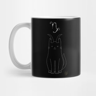 Dark Cat Capricorn Mug